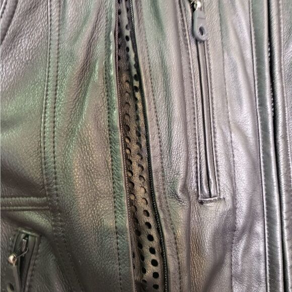 Vintage Harley Davidson Leather Riding Jacket - Picture 6 of 14